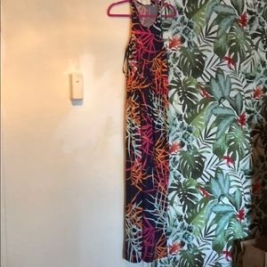 Tori Richard Hawaii Tropical Maxi Dress Racerback